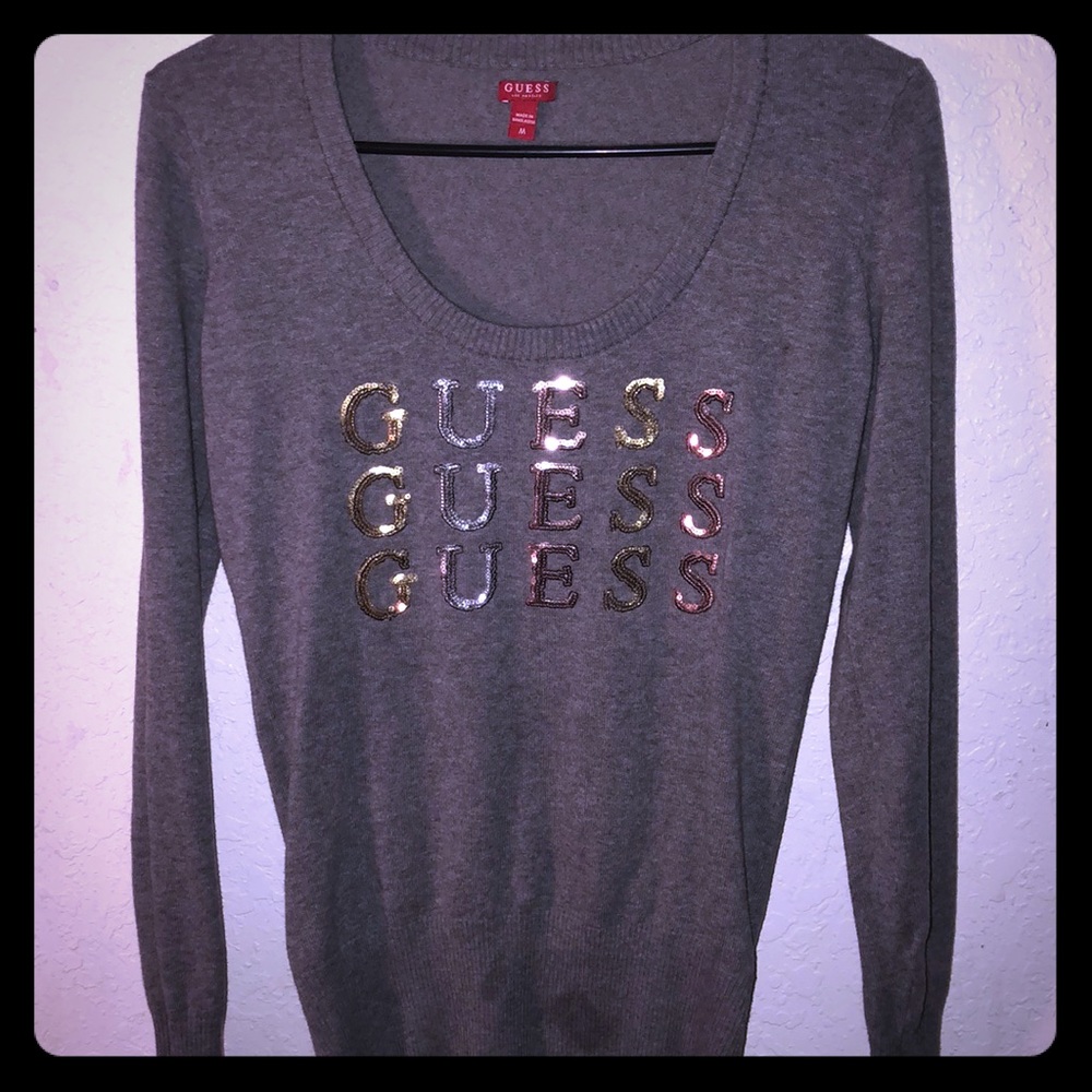 Grey guess sweater